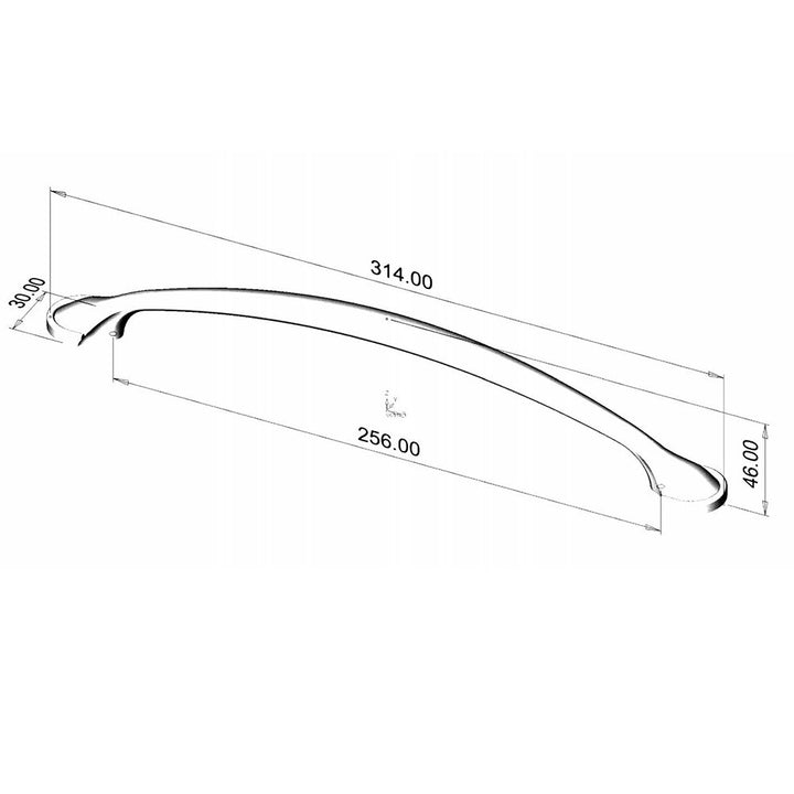 Berenson Cabinet Hardware Hillcrest Collection 10 1/16" Centers Timeless Charm Appliance Pull