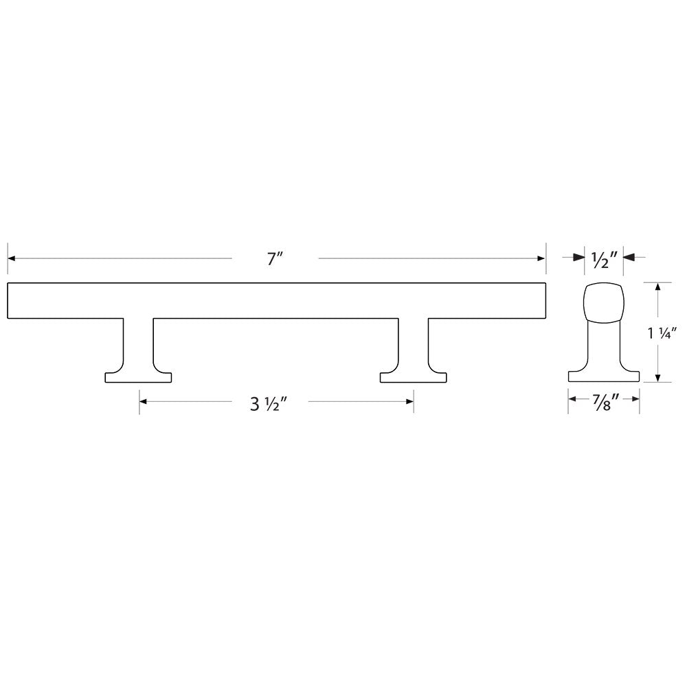 Urban Modern Collection 3 1/2" Centers Freestone Extended Pull  by Emtek