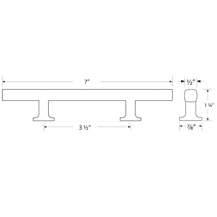 Urban Modern Collection 3 1/2" Centers Freestone Extended Pull  by Emtek