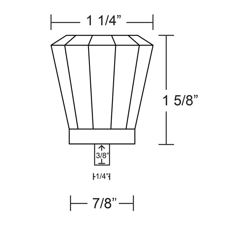 1-1/4 " Diameter Brookmont Knob in Pewter by Emtek -Crystal