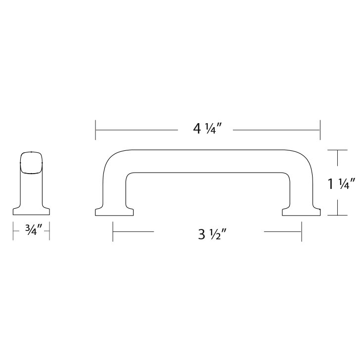 Timeless Classics Collection 3 1/2" Centers Pull by Emtek