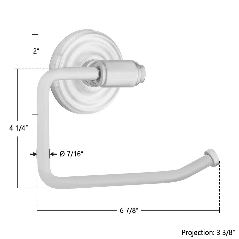 Transitional Brass Collection Transitional Brass Toilet Paper Holder with Small Regular Rosette  by Emtek