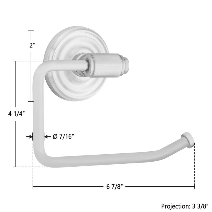 Transitional Brass Collection Transitional Brass Toilet Paper Holder with Small Regular Rosette  by Emtek