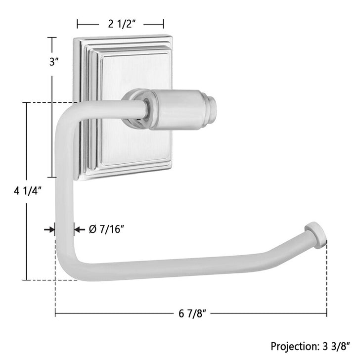 Transitional Brass Collection Transitional Brass Toilet Paper Holder with Wilshire Rosette  by Emtek