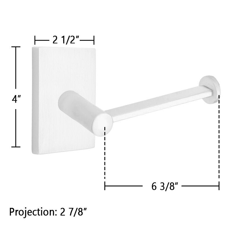 Modern Brass Collection Modern Rectangular Tissue Holder by Emtek