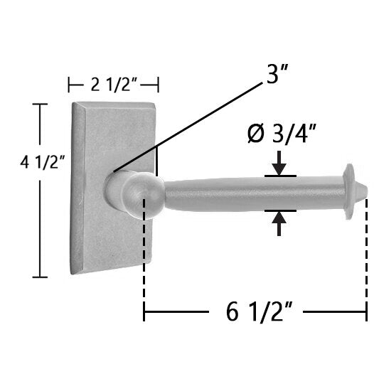 Sandcast Bronze Collection Rectangular Tissue Holder  by Emtek
