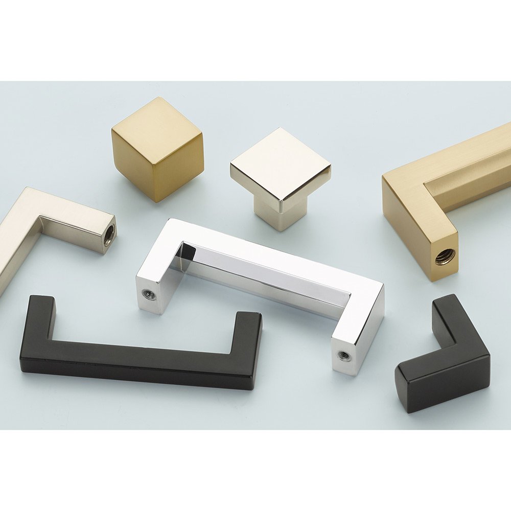 Modern Cabinet Hardware Collection 4" Centers Warwick Handle by Emtek