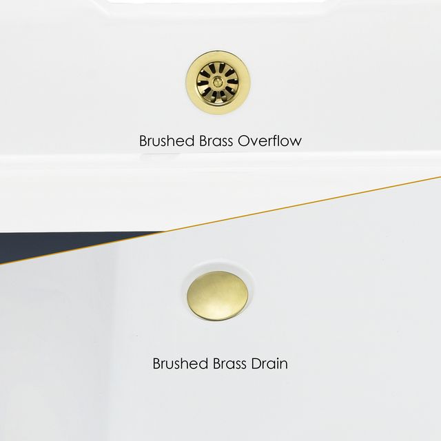 Kerta 67" x 29" Acrylic Clawfoot Soaking Bathtub