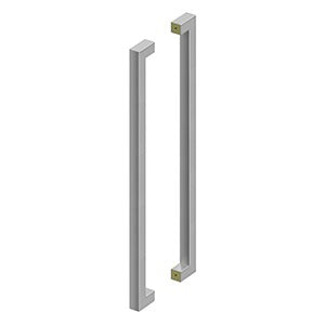 Deltana Architectural Hardware36" Extra Large Contemporary Pulls, Back-to-Back