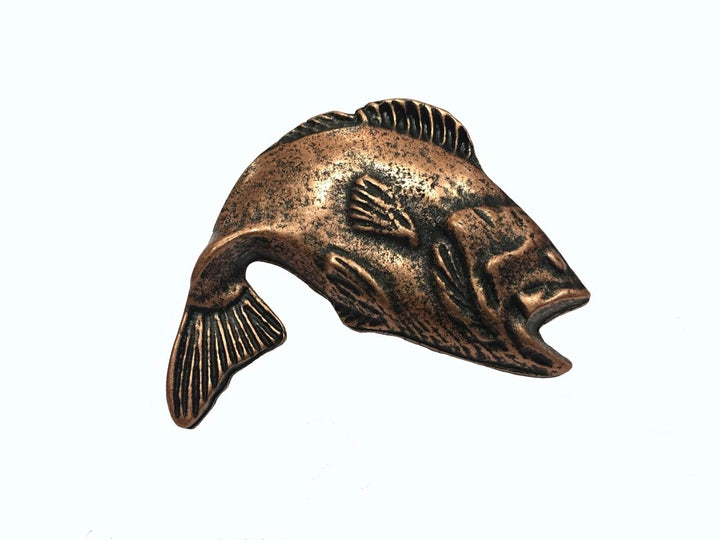 Buck Snort Lodge Bass Right Facing  Cabinet Knob