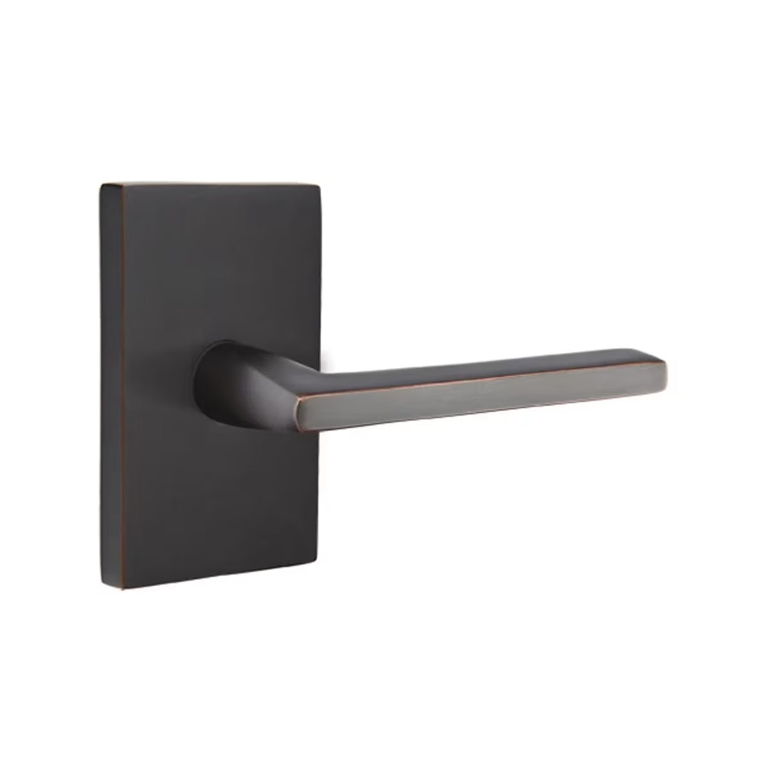Helios Lever Modern Rectangular rosette