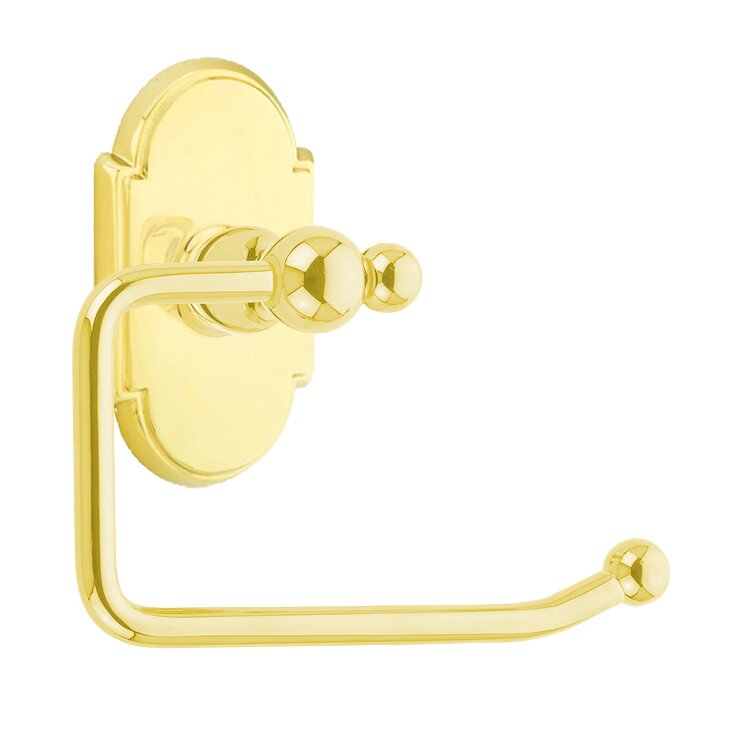 Traditional Brass Collection Arched Tissue Holder  by Emtek