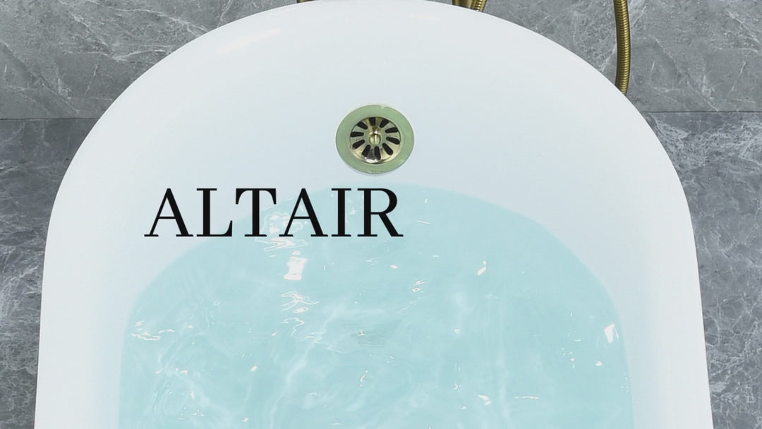 Fandi 64" x 28" Acrylic Clawfoot Soaking Bathtub in Glossy White