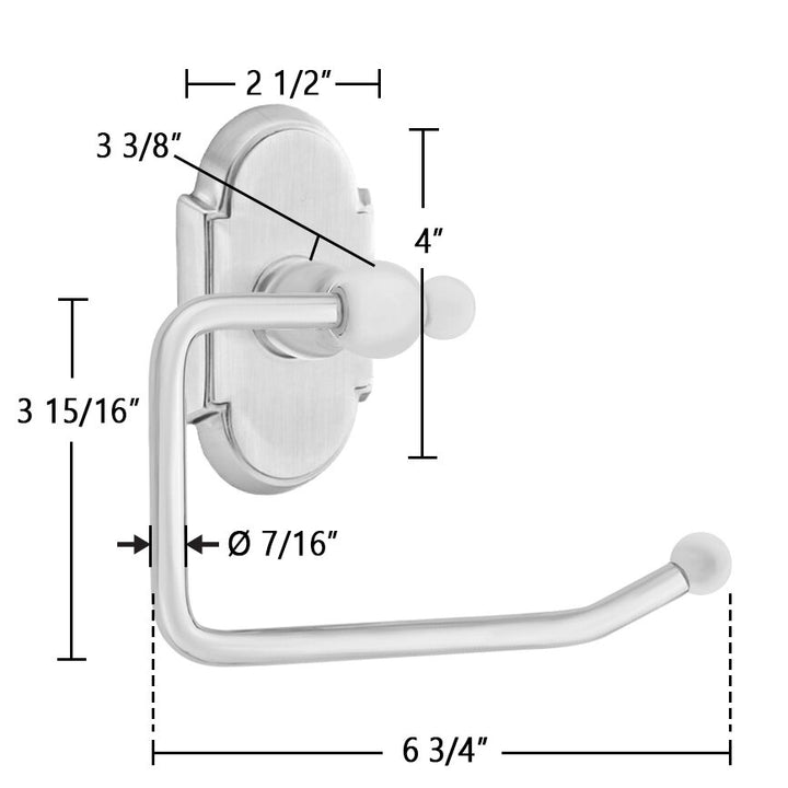 Traditional Brass Collection Arched Tissue Holder  by Emtek