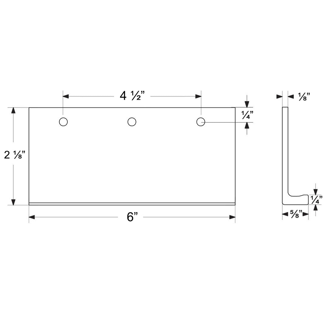 Rustic Modern Cabinet Hardware Collection 6" Long Edge Pul by Emtek