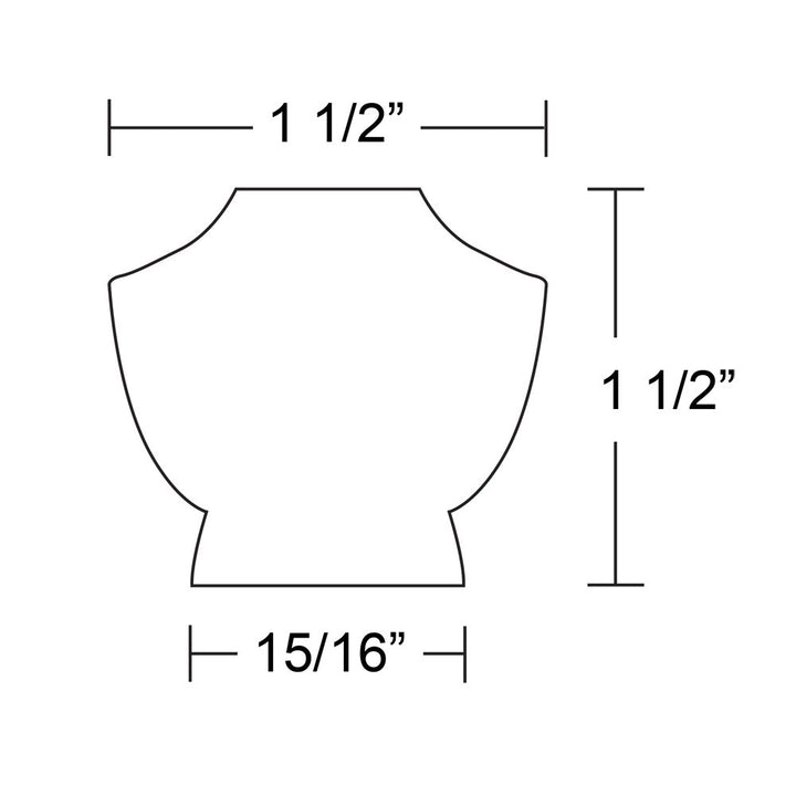 1 1/2" Diameter Astoria Knob in Clear by Emtek-Crystal