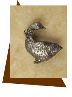 Anne at Home Goose - Left Cabinet Knob - cabinetknobsonline