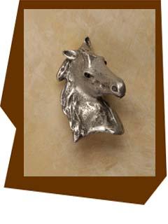 Anne at Home Beautiful Show Horse-Cabinet Knob - cabinetknobsonline
