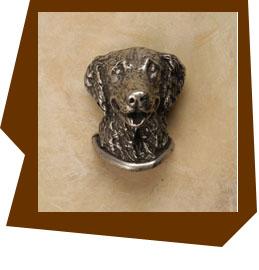 Anne at Home Golden Retriever Dog Cabinet Knob - cabinetknobsonline