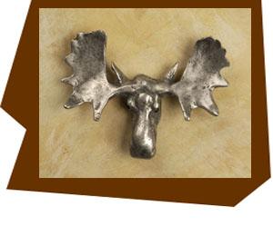 Anne at Home Moose Head Cabinet Knob-Small - cabinetknobsonline