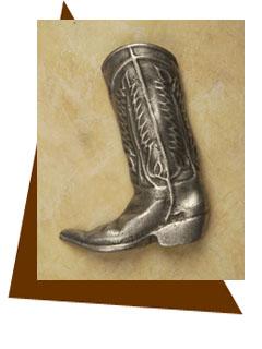 Anne at Home Cowboy Boot Cabinet Knob-Large-Left - cabinetknobsonline