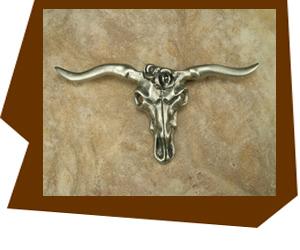 Anne at Home Longhorn Skull Cabinet Knob - cabinetknobsonline