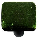 Hot Knobs Glass Cabinet Knob Metallic Green Solid Collection - cabinetknobsonline