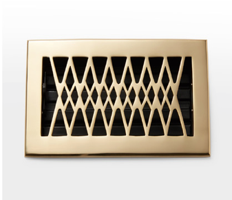 Deco & Deco Solid Brass Floor Registers 4X10" Oil Rubbed Bronze - cabinetknobsonline