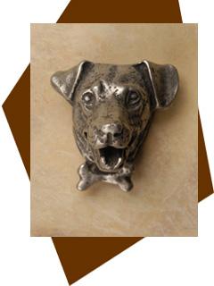 Anne at Home Jack Russell Dog Cabinet Knob - cabinetknobsonline