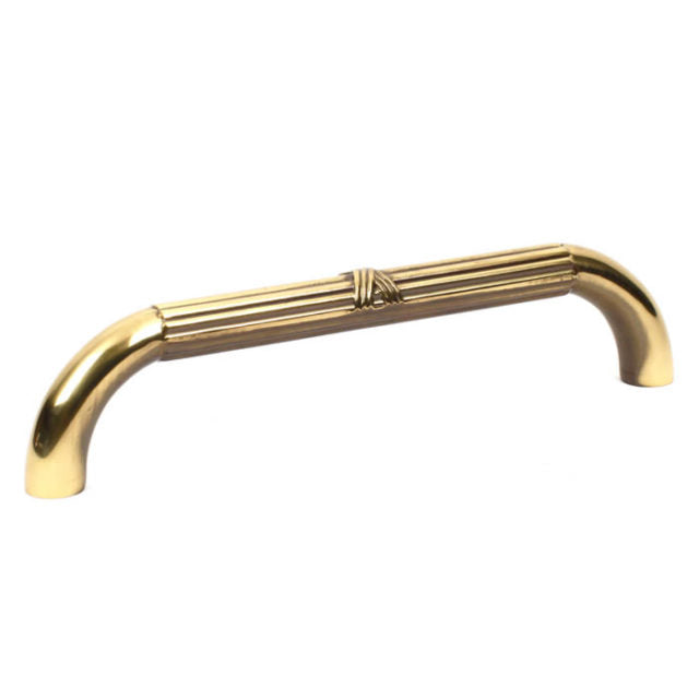 Century Cabinet Hardware Appliance Pull - Premium Solid Brass, 10" cc Polished Antique - cabinetknobsonline