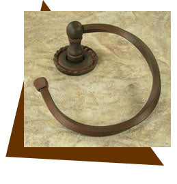 Anne at Home  Roguery Towel Ring 6.5" - cabinetknobsonline