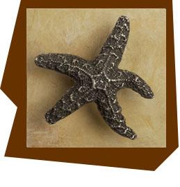 Anne at Home Dancing Starfish Cabinet Knob - cabinetknobsonline