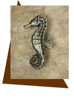 Anne at Home Seahorse Cabinet Knob- Left - cabinetknobsonline