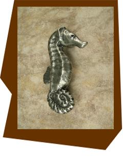 Anne at Home Seahorse Cabinet Knob- Right - cabinetknobsonline