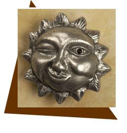 Anne at Home Large Winking Sun Cabinet Knob - cabinetknobsonline