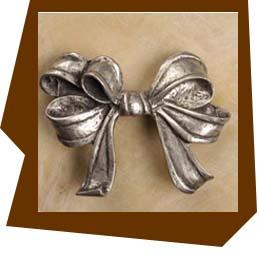 Anne at Home Large Triple Loop Bow Cabinet Knob - cabinetknobsonline