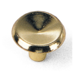 Laurey Cabinet Knobs, 1" Knob - Polished Brass - cabinetknobsonline