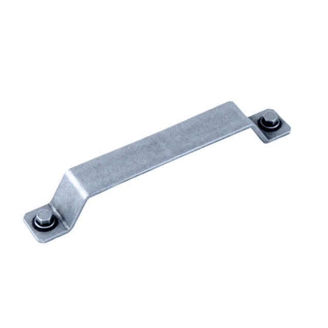 Century Cabinet Hardware Raw Authentic - Zinc Die Cast Pull 160mm cc in Matte Old Iron - cabinetknobsonline