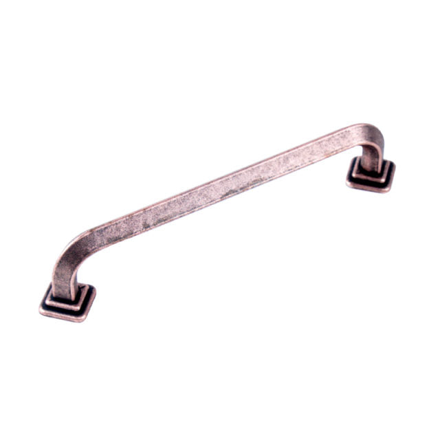 Century Cabinet Hardware Raw Authentic - Zinc Die cast Pull 160mm cc in Aged Matte Red Copper - cabinetknobsonline