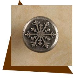 Anne at Home Alpine Snowflake Cabinet Knob - cabinetknobsonline