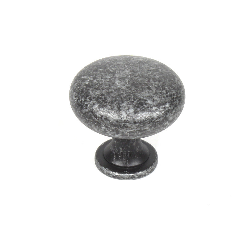 Century Cabinet Hardware Zinc Die Cast Knob 1-3-16 DIA Aged Silver - cabinetknobsonline