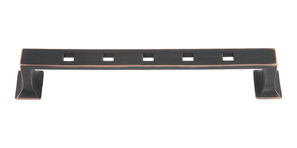 ATLAS HOMEWARES CABINET HARDWARE CRAFTSMAN PULL 140 MM CC VENITIAN BRONZE - cabinetknobsonline