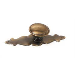 Laurey Cabinet Knobs, 1 1-4" Knob - Antique Brass (KNOB ONLY) - cabinetknobsonline
