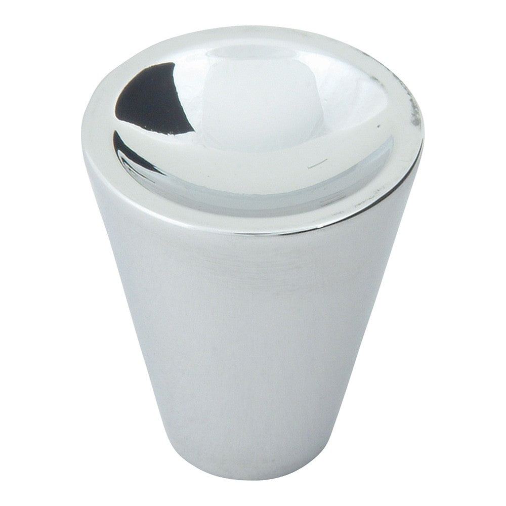 ATLAS HOMEWARES CABINET HARDWARE DAP CONE KNOB CHROME - cabinetknobsonline