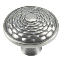 ATLAS HOMEWARES CABINET HARDWARE MANDALAY ROUND KNOB BRUSHED NICKEL - cabinetknobsonline