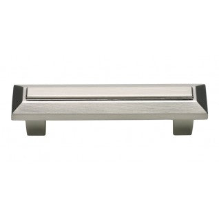 ATLAS HOMEWARES CABINET HARDWARE TROCADERO PULL 3" CC BRUSHED NICKEL - cabinetknobsonline