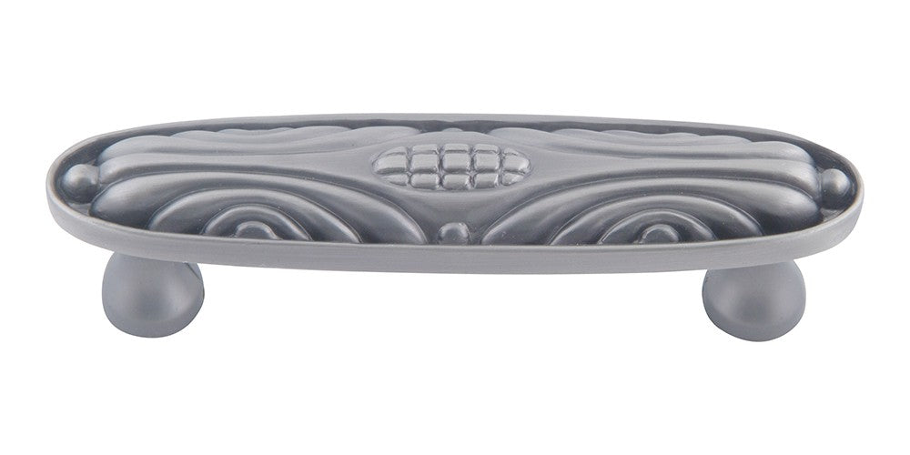 ATLAS HOMEWARES CABINET HARDWARE ODEON PULL 3" CC PEWTER - cabinetknobsonline