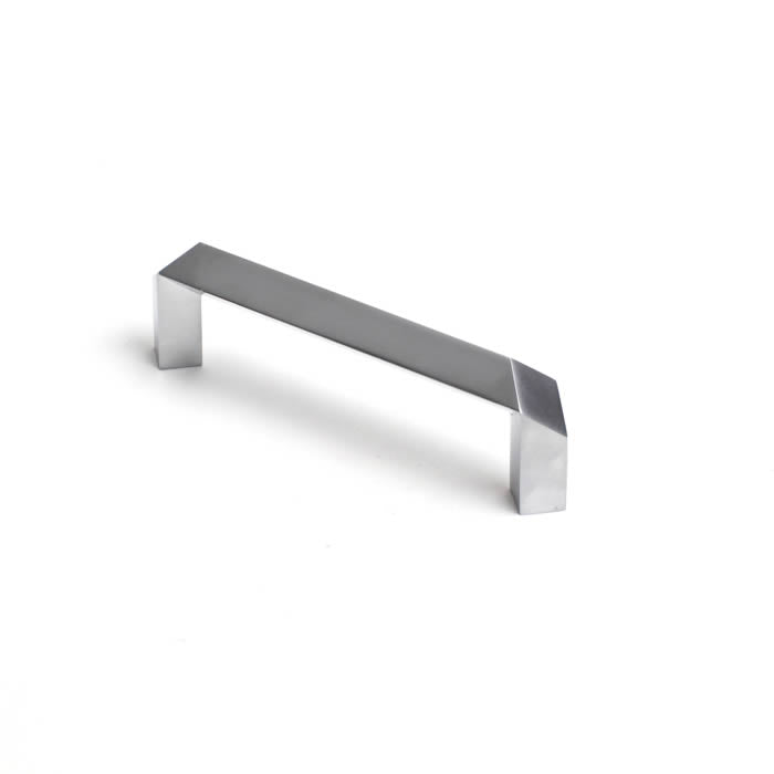 Century Cabinet Hardware Venus - Zinc Die Cast, 96mm cc Pull, Dull Chrome Europe - cabinetknobsonline