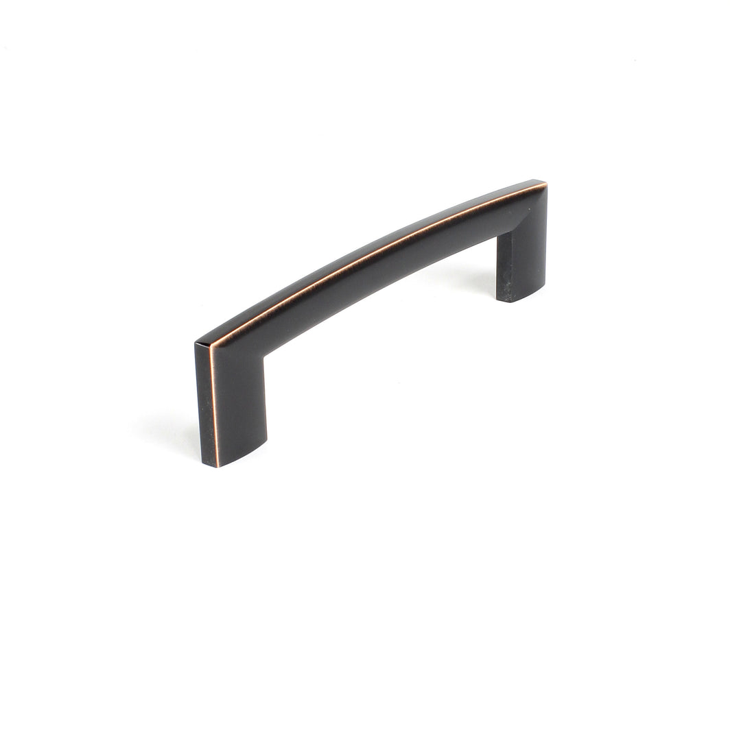 Century Cabinet Hardware Villon 128 mm cc zinc die cast pull in Regent Bronze-Copper - cabinetknobsonline