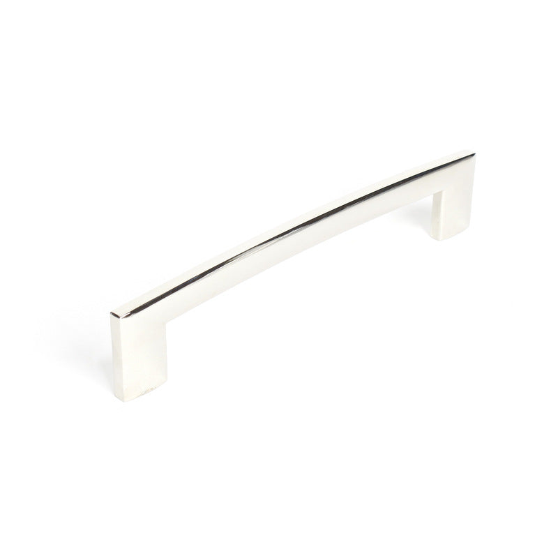 Century Cabinet Hardware Villon - 160mm cc Zinc Die Cast Pull in Polished Nickel - cabinetknobsonline